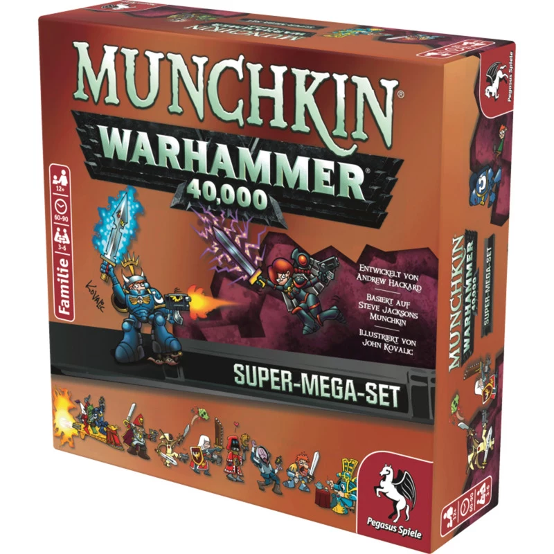 Pegasus Munchkin Warhammer 40K Super Mega Set jogo de cartas