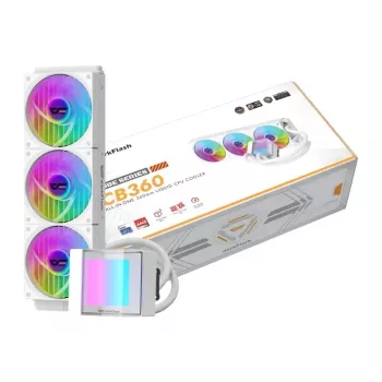 Darkflash CB360 White 360mm ARGB AIO refrigerador líquido para CPU
