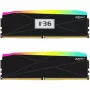 Kit de memória desktop V-Color Manta XFinity+ aRGB 32GB (2 x 16GB) DDR5-6400 CL32, Intel XMP 3.0 / AMD EXPO, preto