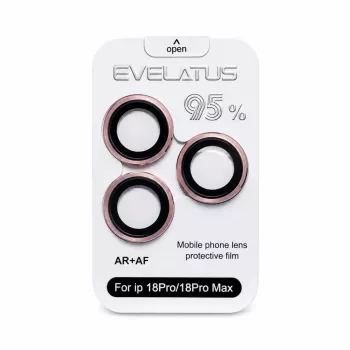 Vidro de proteção de objetiva de câmara Evelatus para Apple iPhone 18 Pro / 18 Pro Max Armor bordô
