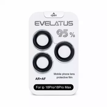 Evelatus Apple iPhone 18 Pro / 18 Pro Max vidro protetor para lente da câmara Armor Black