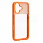 Capa híbrida Evelatus LiveCase com suporte para Apple iPhone 17 PC+TPU laranja