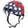 Hornit POM913 Capacete multidesportivo Polka Dot para criança, 53-58 cm, Preto/Azul/Vermelho/Branco