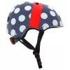 Hornit POM913 Capacete multidesportivo Polka Dot para criança, 53-58 cm, Preto/Azul/Vermelho/Branco