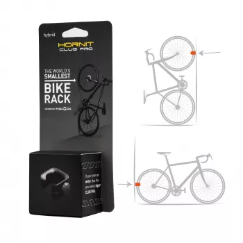 HORNIT CLUG PRO Hybrid Suporte de parede para bicicleta Preto Médio 7762HCP