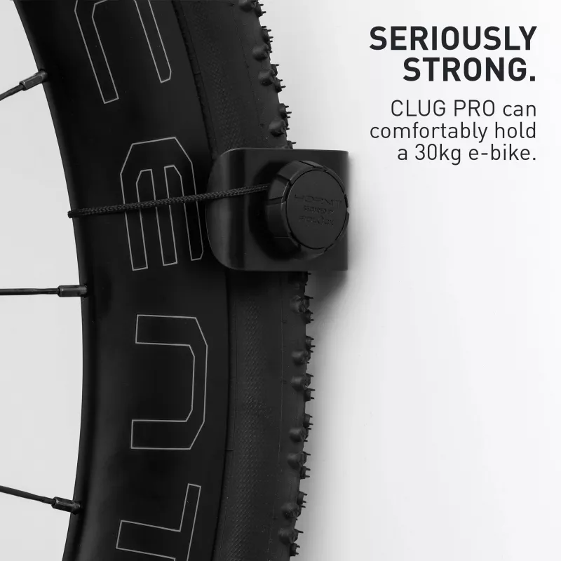 HORNIT CLUG PRO Hybrid Suporte de parede para bicicleta Preto Médio 7762HCP