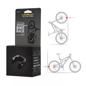 HORNIT CLUG PRO MTB XL Suporte de parede para bicicleta Clip Preto 7764XCP