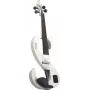 Stagg SEVN44WH Violino elétrico 4/4 com saída para auscultadores e acessórios - Branco