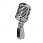 Stagg Vintage SDM 100 Microfone dinâmico com interruptor on/off, cardioide, XLR, Cromado