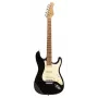 Guitarra elétrica Stagg SES-55 BLK - Corpo maciço de amieiro, braço de ácer, captadores SSS, preto