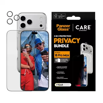 PanzerGlass Privacy Flagship pacote 3-em-1 para iPhone 18 Pro Max