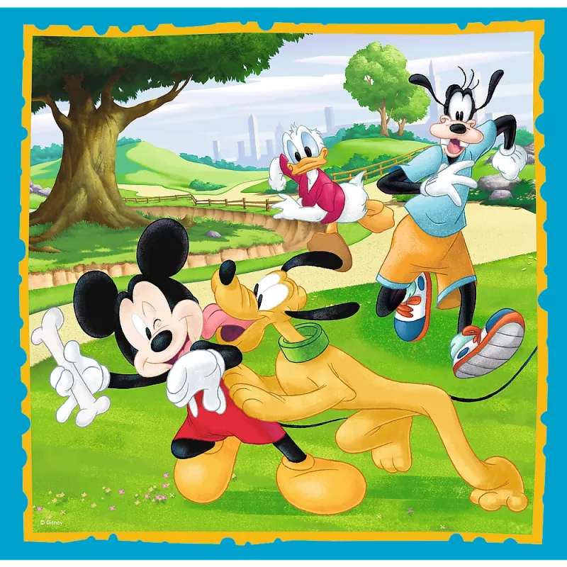 Trefl puzzle 3-em-1 Mickey Mouse and Friends - 20, 36, 50 peças