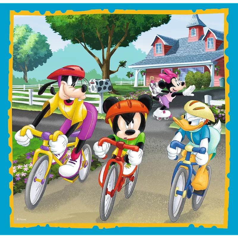 Trefl puzzle 3-em-1 Mickey Mouse and Friends - 20, 36, 50 peças