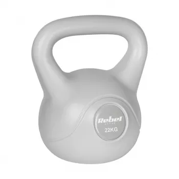 Kettlebell REBEL ACTIVE betume 22 kg cinzento