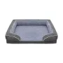 Cama sofá ortopédica premium REBEL ANIMALS para cães e gatos, extra grande, 134x106x20 cm, capa removível e lavável, base antiderrapante, impermeável, hipoalergénica, cinzento