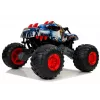 LEAN TOYS 9023 carro de radiocontrolo dinossauro todo-o-terreno com rodas grandes 2,4G – 1:16 escala 4WD veículo RC off-road, verde/castanho