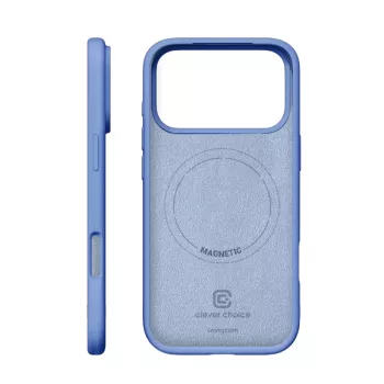 Crong Color Cover capa magnética para iPhone 18 Pro Max / 17 Pro Max (azul)