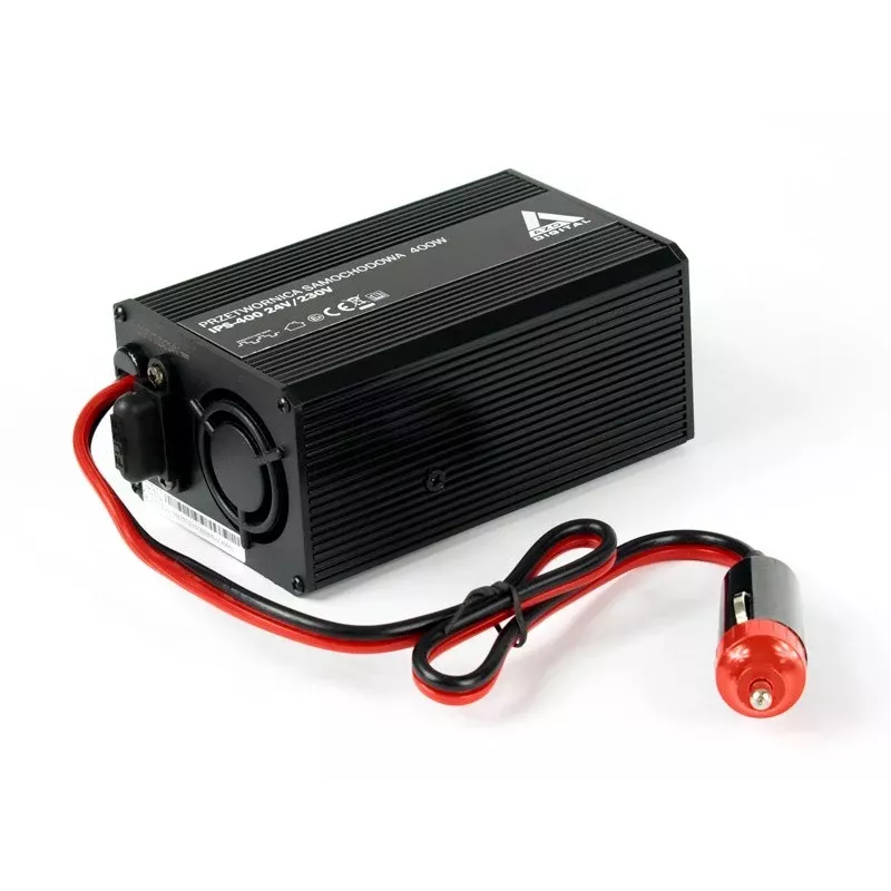 AZO Digital IPS-400 inversor de onda sinusoidal modificada 24V DC para 230V AC 400W