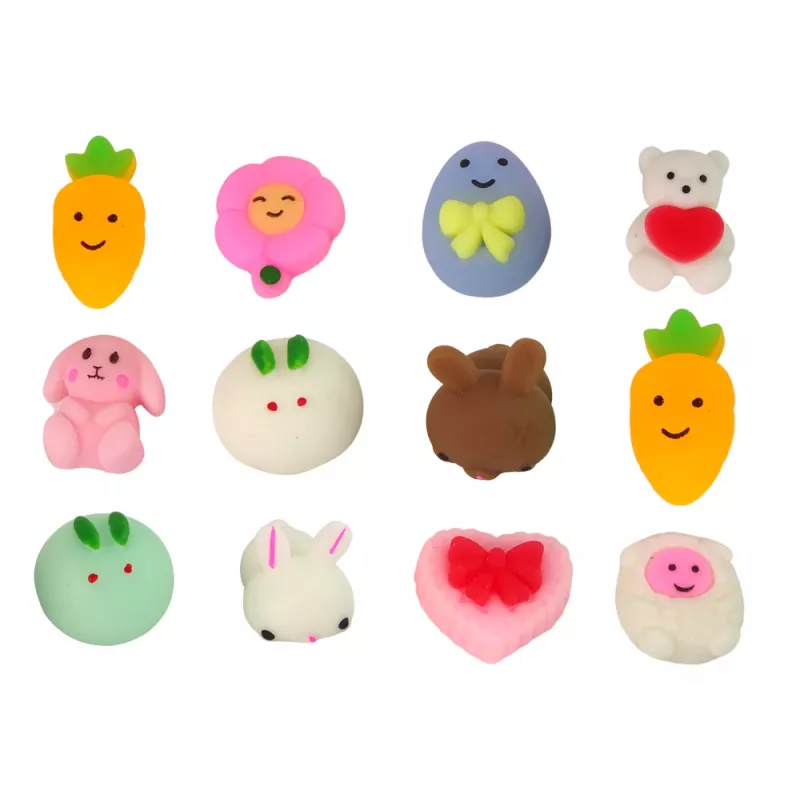 LEAN TOYS ovos da Páscoa squishy coelho brinquedo 12 unid.