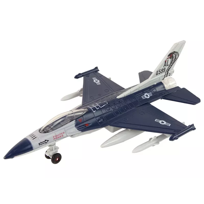 LEAN TOYS avião com propulsão por fricção luzes sons 1:72 Navy