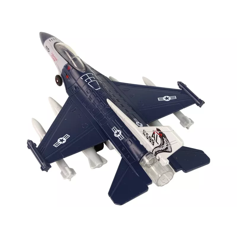 LEAN TOYS avião com propulsão por fricção luzes sons 1:72 Navy