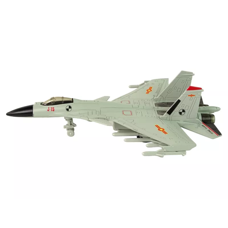 LEAN TOYS 15410 avião de combate com propulsão por fricção cinzento 1:72