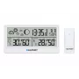 Blaupunkt WS20WH estação meteorológica com sensor exterior, LCD a cores, relógio radiofónico DCF, fase da lua, função de carregamento USB