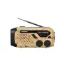 Blaupunkt ER10DC rádio de emergência com solar, manivela, powerbank, lanterna LED, sirene SOS, AM/FM, camuflagem deserto
