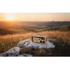 Blaupunkt ER10DC rádio de emergência com solar, manivela, powerbank, lanterna LED, sirene SOS, AM/FM, camuflagem deserto