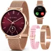 3MK PROTECTION Smartwatch Altora Vivid Lady – AMOLED, frequência cardíaca, SpO2, IP68, bracelete de silicone rosa