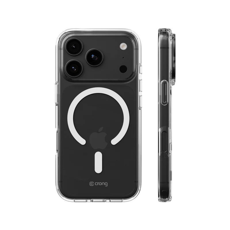 Capa Crong Clear MAG - capa MagSafe para iPhone 18 Pro / 17 Pro (transparente)