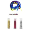 Conjunto de bricolage LEAN TOYS pulseiras de lantejoulas DIY, 10 pulseiras, a partir dos 6 anos