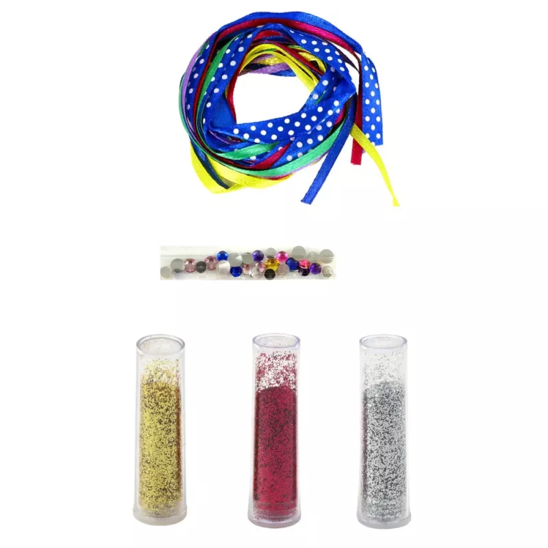 Conjunto de bricolage LEAN TOYS pulseiras de lantejoulas DIY, 10 pulseiras, a partir dos 6 anos