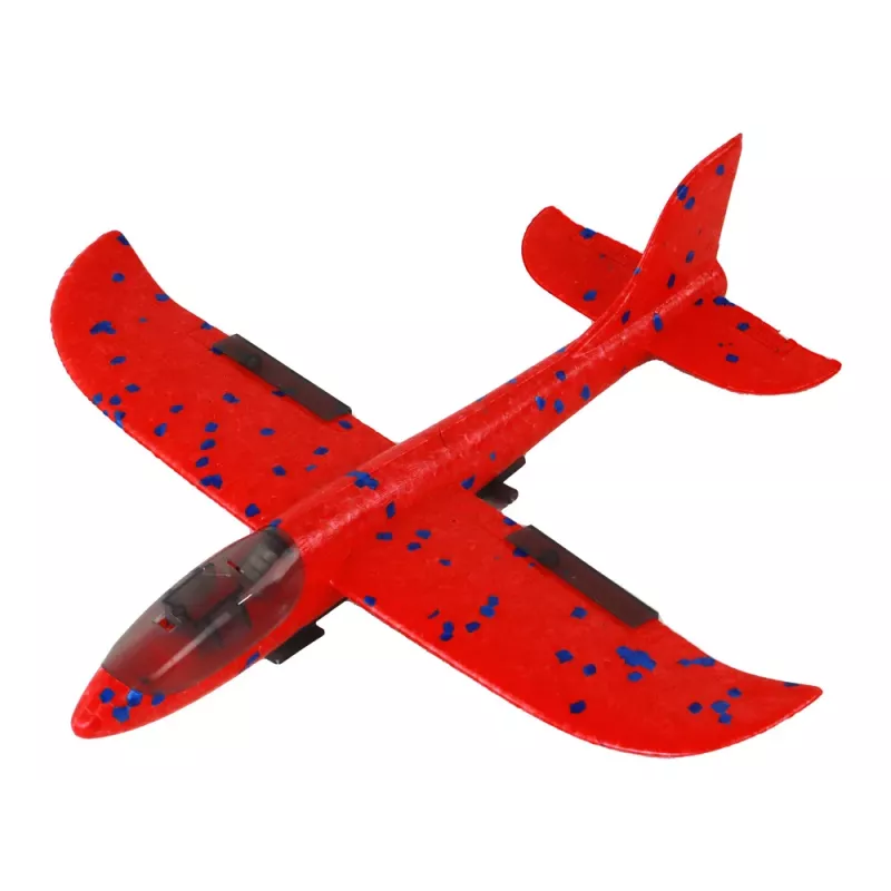 Pistola lançadora de bolas de sabão avião vermelha LEAN TOYS