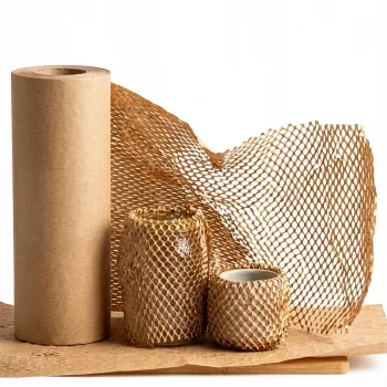 Rolo de papel favo de mel BSTECH 50 cm x 100 m – Embalagem de proteção ecológica