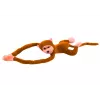 Mascote de peluche macaco com som, castanho-claro 80 cm LEAN TOYS