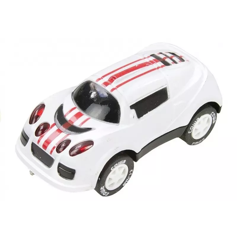Kit de corrida 2 em 1 LEAN TOYS Conjunto de pista de carros com ranhura RC com 2 carros, pista modular de 3,6 m, comandos sem fios, faróis LED, a partir de 6 anos