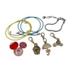 Conjunto de criação de bijutaria DIY LEAN TOYS - Pulseiras, contas e pendentes, mais de 300 contas, mais de 50 charms, fio elástico, fechos, caixa reutilizável, a partir de 6 anos