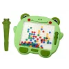 Quadro de aprendizagem magnético LEAN TOYS rã Stylus Pad puzzle de contas verdes