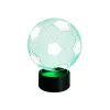 Candeeiro de lua LED 3D sem fios LEAN TOYS com comando e toque, 16 cores, regulável, recarregável, PLA, 150 mm