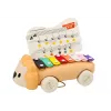 Leão de arrastar com música para crianças pequenas, instrumento de aprendizagem colorido LEAN TOYS