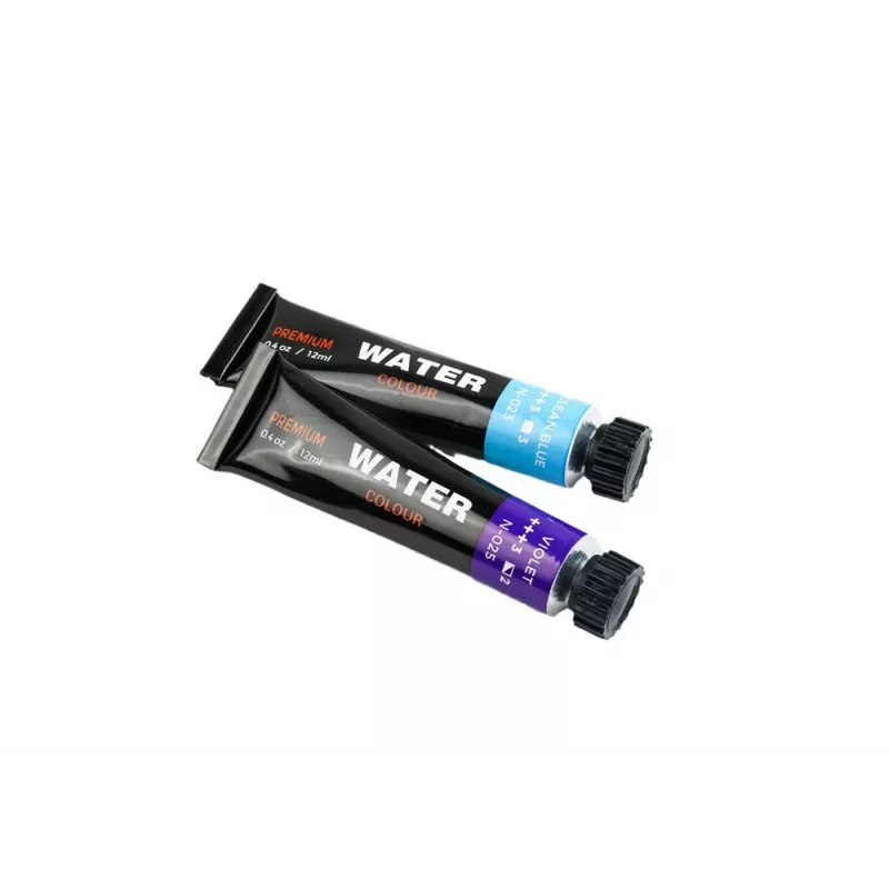 Conjunto de tintas acrílicas LEAN em tubos, 12 cores, 12 ml cada, qualidade para estudantes