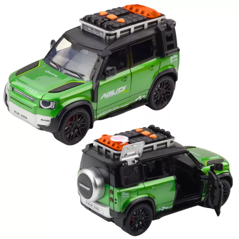 Veículo todo-o-terreno rápido LEAN TOYS escala 1:16 com portas que abrem, luzes e sons, propulsão por fricção, várias cores