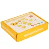 Conjunto de relógio de aprendizagem educativo LEAN TOYS com marcador apagável e cartões de atividades