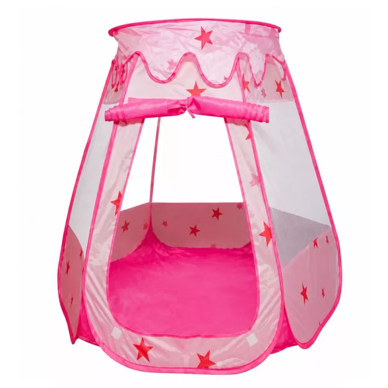 Tenda de brincar infantil LEAN TOYS, piscina seca, piscina de bolas, sala de jardim, estrelas, rosa