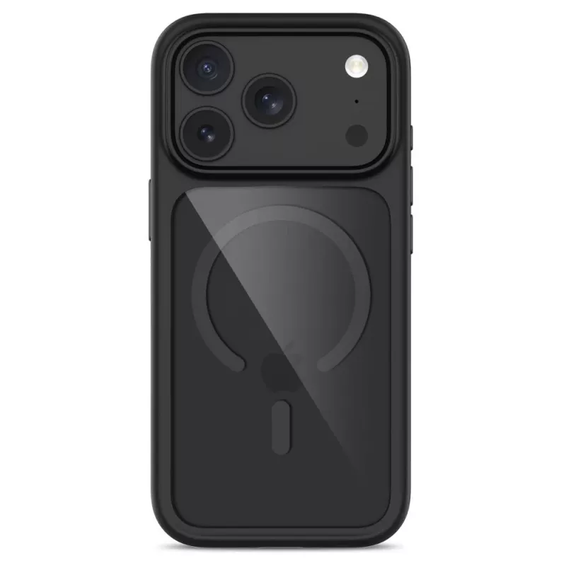 Capa TECH-PROTECT MAGONE MagSafe e vidro pack de 2 para iPhone 17 Pro Max / 18 Pro Max - Preto/Transparente