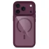 Capa TECH-PROTECT MagOne MagSafe + vidro temperado pack de 2 para iPhone 17 Pro / 18 Pro – Dark Cherry/Transparente