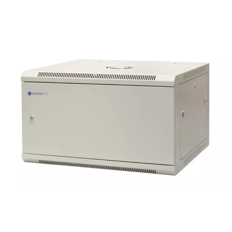 Caixa de parede EMITER EM/AP6606-B 19 polegadas 6U 600x600x370mm Preto
