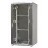 Armário de estrutura autónomo EmiterNet Top 32U 800x800x1540mm chapa de aço/porta frontal de vidro EM/SH05D-8832