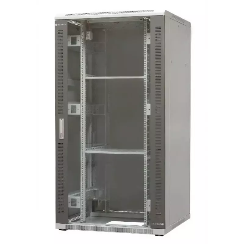 Armário de estrutura autónomo EmiterNet Top 32U 800x800x1540mm chapa de aço/porta frontal de vidro EM/SH05D-8832
